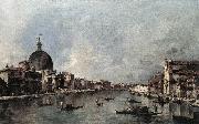 The Grand Canal with San Simeone Piccolo and Santa Lucia sdg GUARDI, Francesco